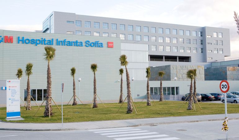 Imagen de la entrada del hospital Infanta Sofía