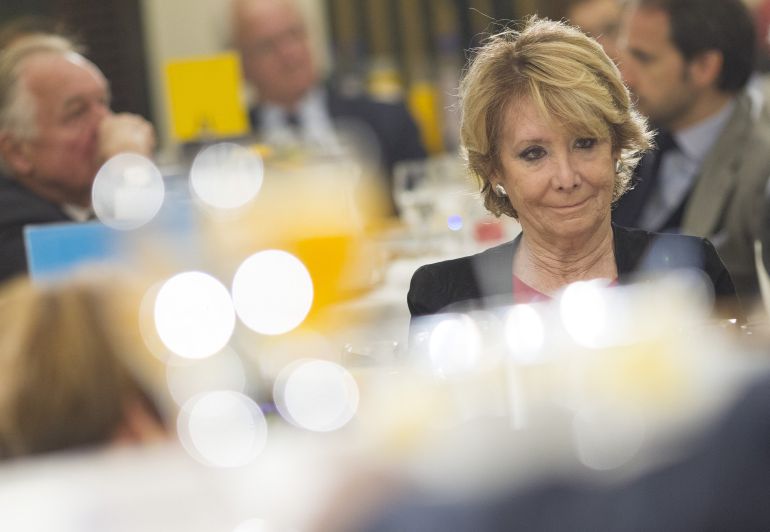 MADRID, SPAIN - APRIL 18:  Esperanza Aguirre attends 'Desayunos con Europa Press. Manuela Carmena' at Intercontinental hotel on April 18, 2016 in Madrid, Spain. The Mayor announced that the City of Madrid is preparing a plan to build more social housing to alleviate the "social disaster" that is foreclosures.  (Photo by Eduardo Parra-Getty Images)
