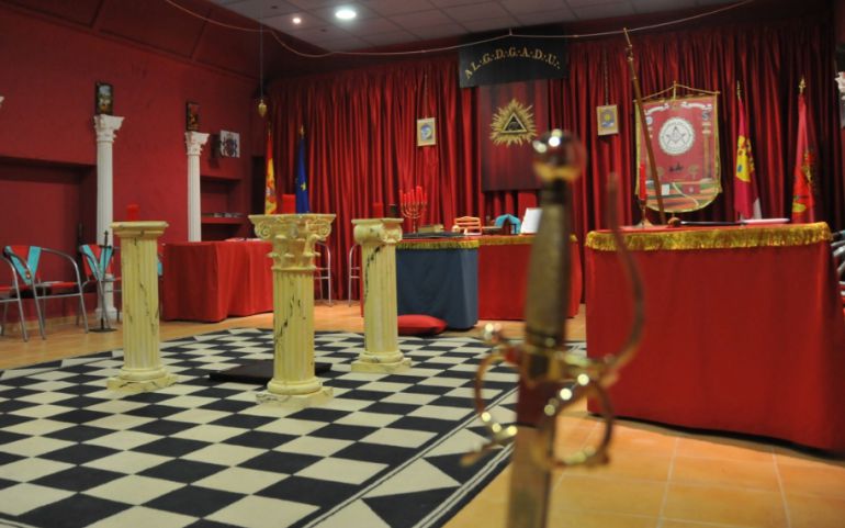 Imagen del Salón del Templo de la Logia de San Juan de los Llanos de Albacete