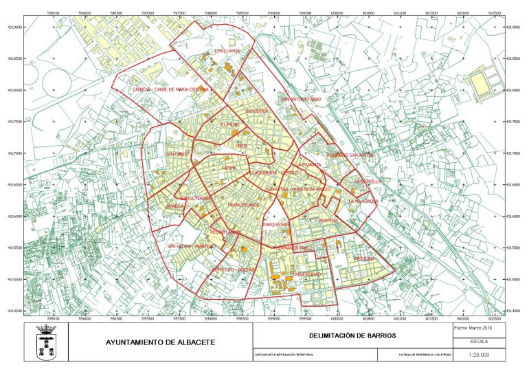 mapa de albacete ciudad Albacete actualiza los límites de los barrios de la ciudad | Radio 