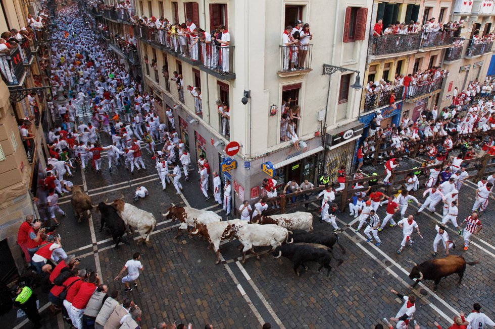 San Fermín: Las mejores fotos del primer encierro San Fermín: Las mejores fotos del primer encierro
