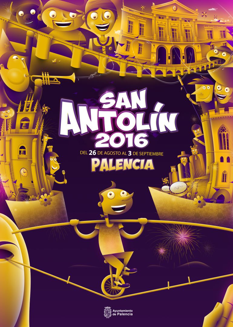 Cartel de las Fiestas de San Antolín 2016 realizado por Rubén Lucas García