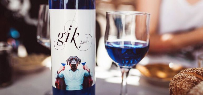 Gïk Live, el vino azul