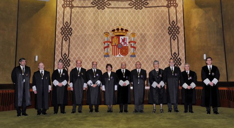 Els integrants del plenari del Tribunal Constitucional espanyol