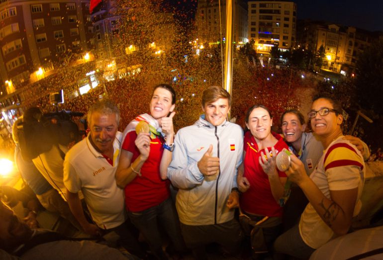 Santander se vuelca en el recibimiento a sus olímpicos