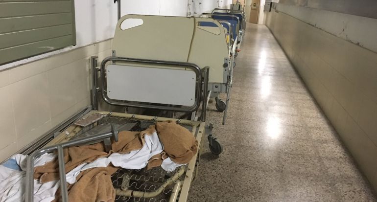 Imatge captada pel diputat socialista a l'interior de l'Hospital Joan XXIII.