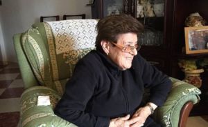 Teresa Sánchez Barea, durante un momento de la grabación del documental 'Sucedió en Grazalema'