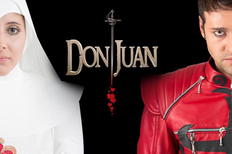 Cartel del musical con Doña Inés y Don Juan Tenorio, protagonistas
