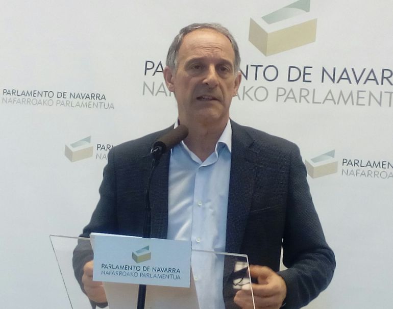 El portavoz de EH BIldu en el Parlamento de Navarra, Adolfo Araiz, valoraba los sucesos de Alsasua