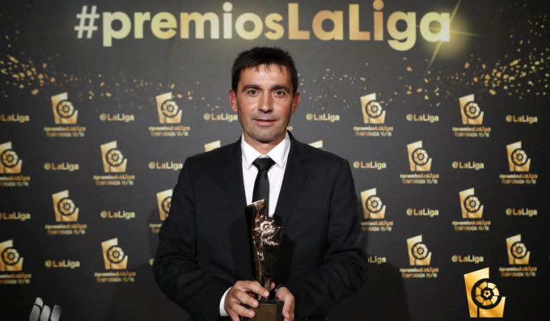 Asier Garitano fue elegido mejor entrenador de la temporada pasada en Segunda División