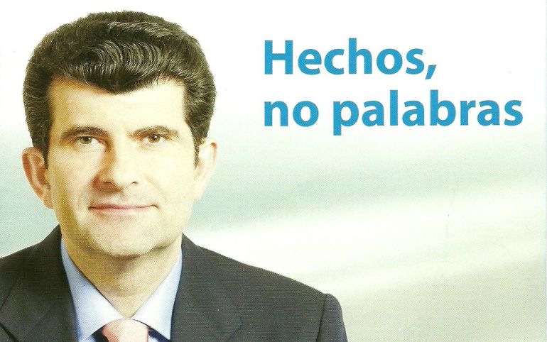 Bartolomé González, en una propaganda electoral de 2011