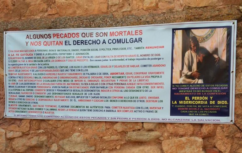 La lista de pecados por los que el cura de Viveros no te dará la comunión |  Radio Albacete | Cadena SER