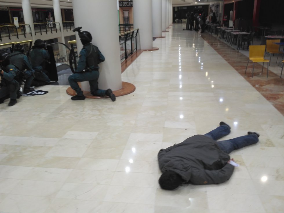 Simulacro atentado terrorista en La Morea Simulacro atentado terrorista en La Morea