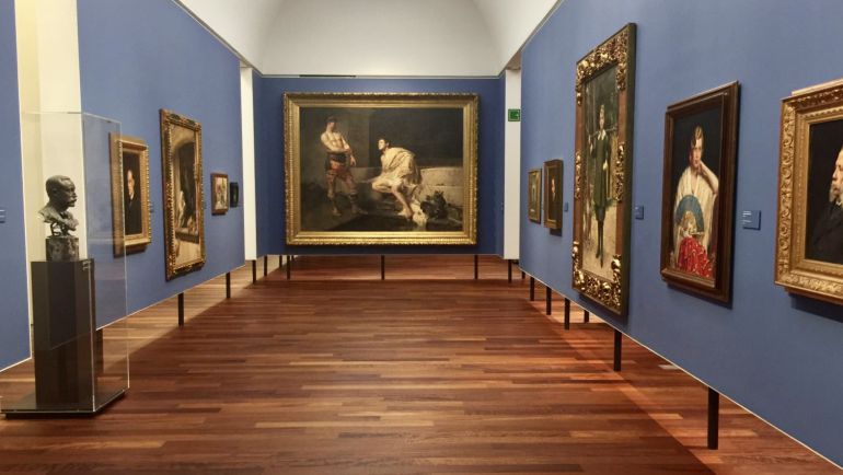 Espacio del museo dedicado a las referencias del Bellas Artes