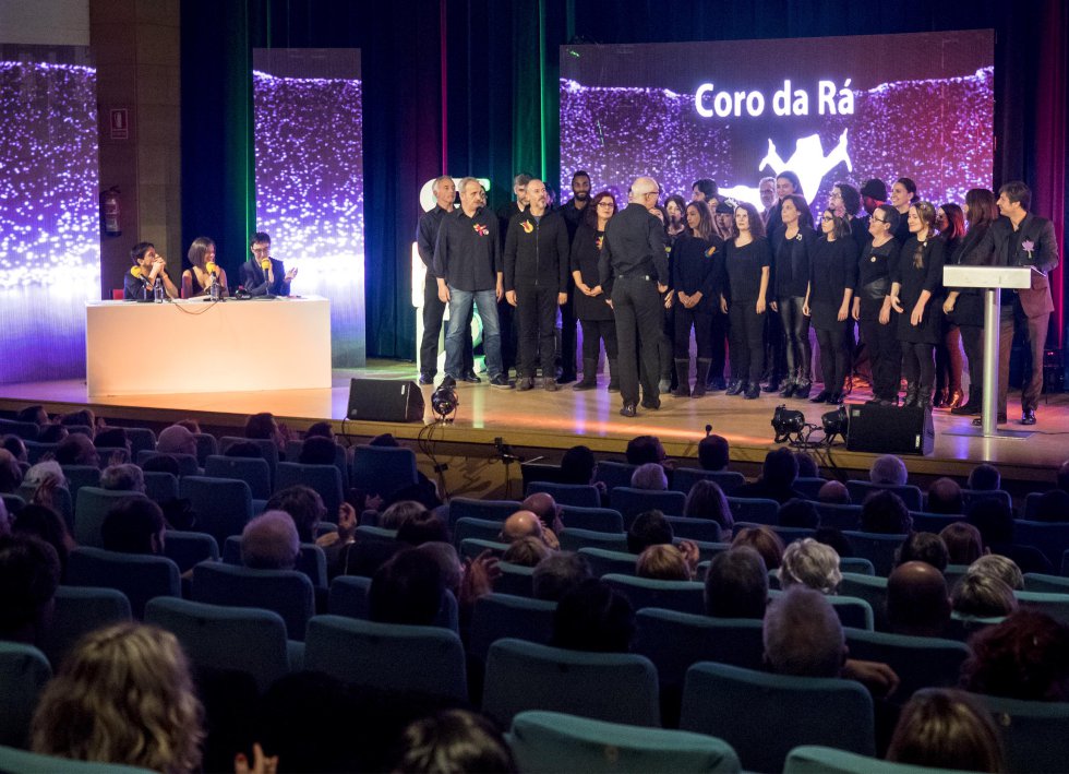 El Coro da Rá cerrando la gala El Coro da Rá cerrando la gala