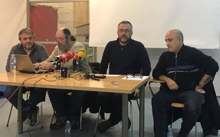 Los cuatro junteros críticos de Podemos en Álava.