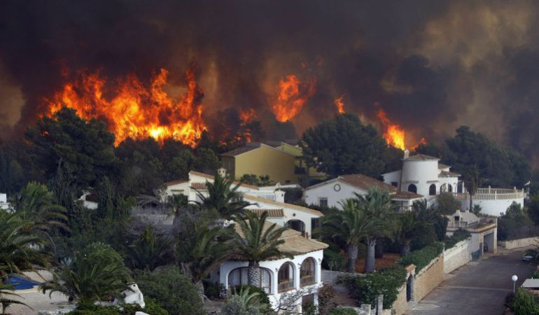 La sierra de Granadella, en Xàbia, sufrió el peor incendio de 2016 en la provincia