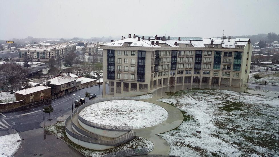 Nieve en zona baja,Lalín Nieve en zona baja,Lalín