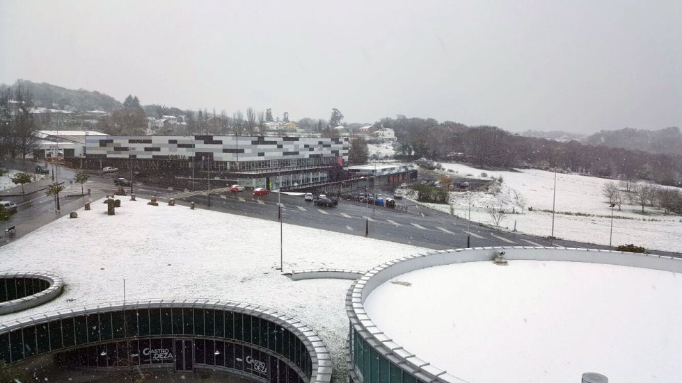 Nieve en zona baja,Lalín Nieve en zona baja,Lalín