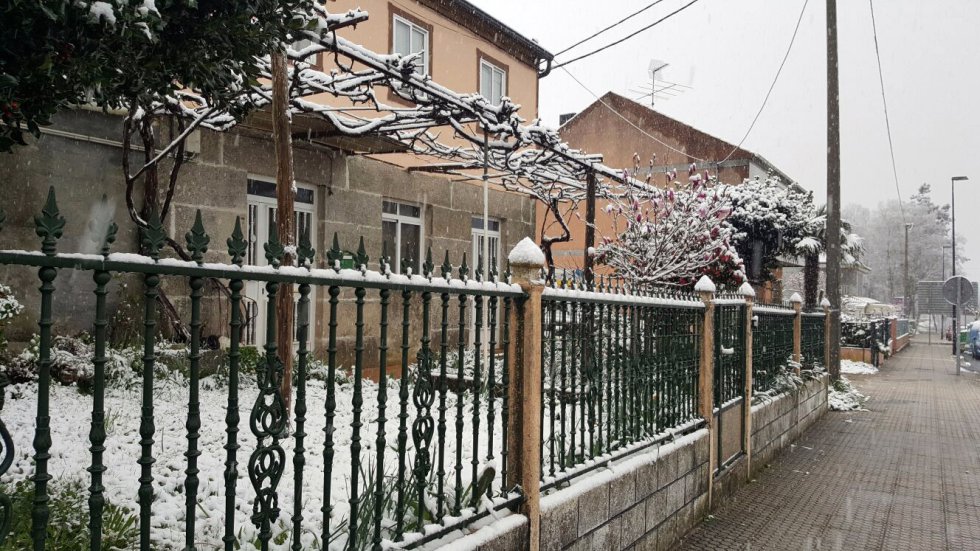 Nieve en zona baja,Lalín Nieve en zona baja,Lalín