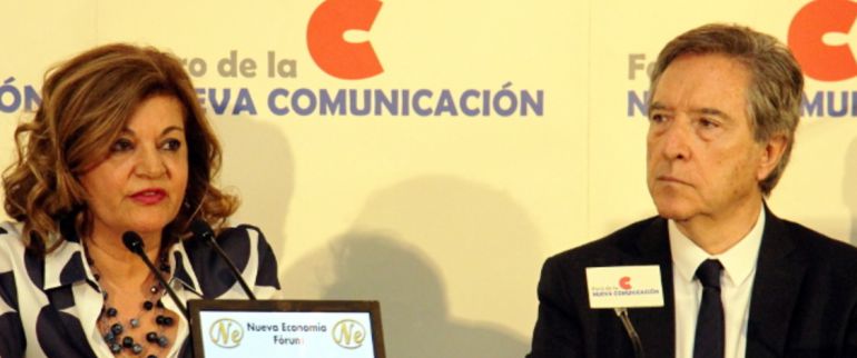 Carmen Amores, directora de CMM Media e Iñaki Gabilondo, periodista Cadena SER 