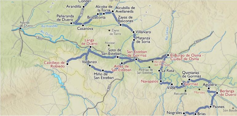 El Camino del Cid a su paso por la Ribera del Duero