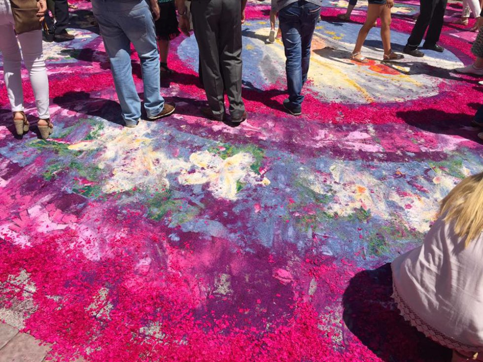 Las alfombras de serrín de Elche de la Sierra Las alfombras de serrín de Elche de la Sierra