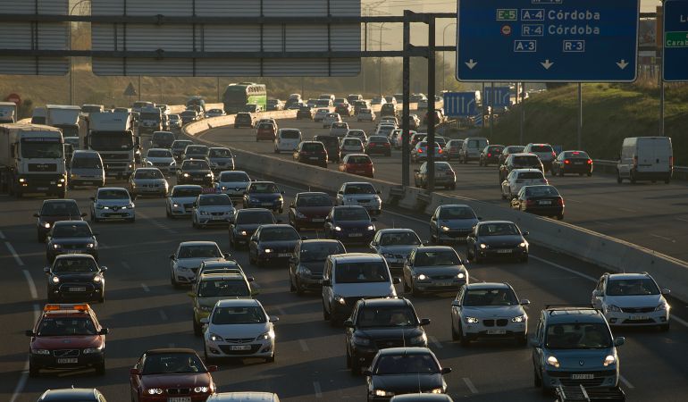 El intenso tráfico del sur de Madrid sigue aumentando la polución en el área metropolitana