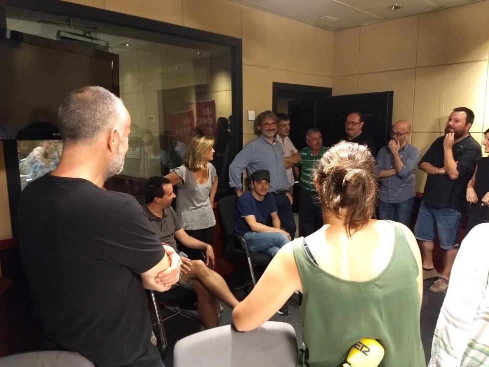 La redacción de Radio Barcelona con Gemma Nierga La redacción de Radio Barcelona con Gemma Nierga