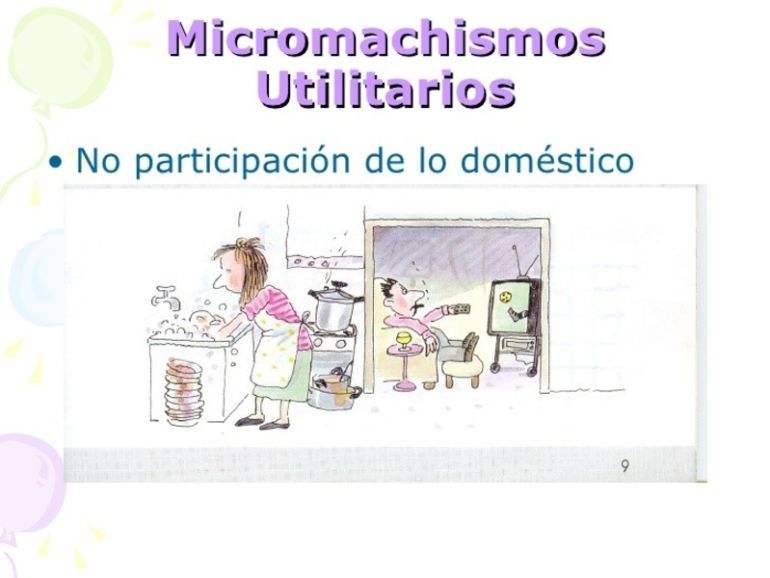 Micromachismos utilitarios
