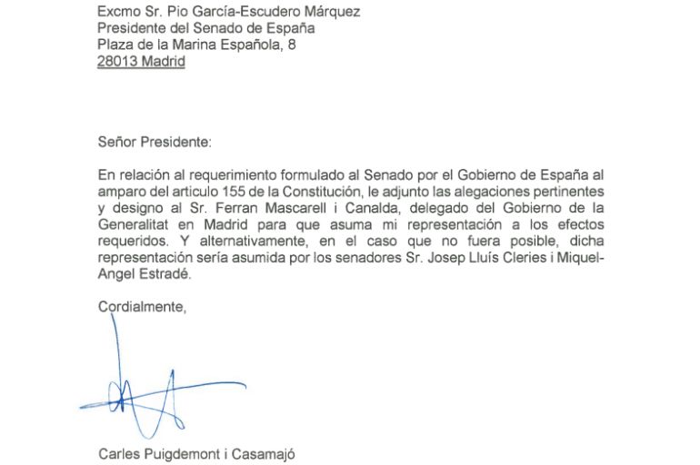 Documento de las alegaciones de la Generalitat.