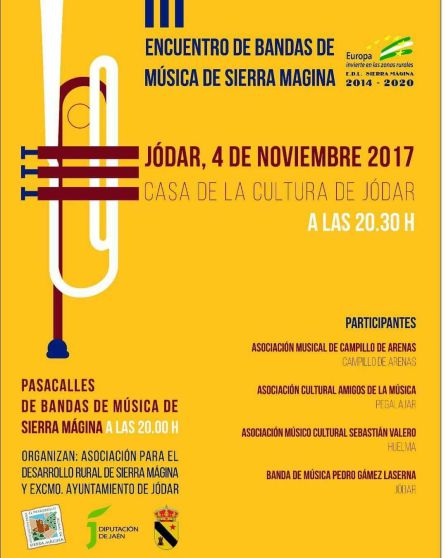 Cartel anunciador del III Encuentro de Bandas de Música de Sierra Mágina
