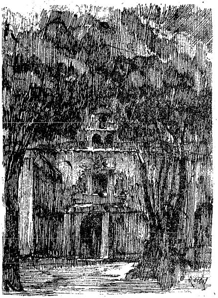 Ilustración del santuario de las Angustias.
