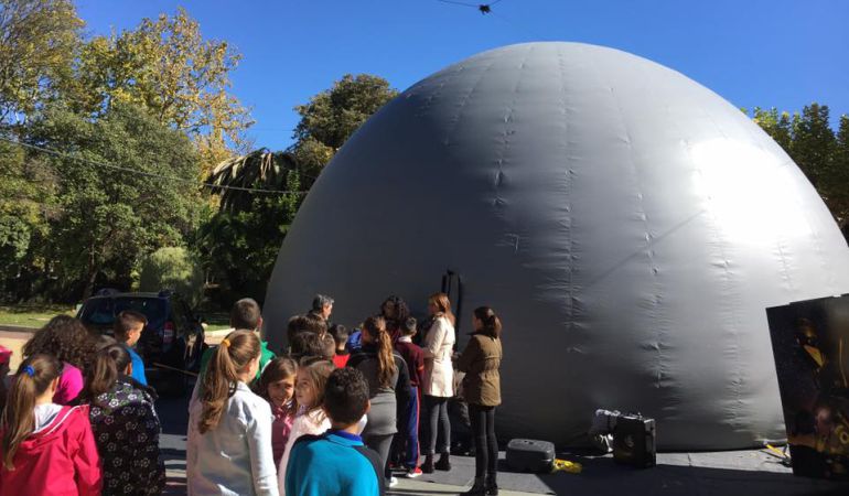 Escolares alcaudetenses visitan el planetario