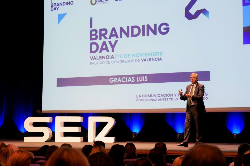 Luis Gómez, director de Marca y reputación de Iberdrola durante su ponencia en Branding Day Luis Gómez, director de Marca y reputación de Iberdrola durante su ponencia en Branding Day