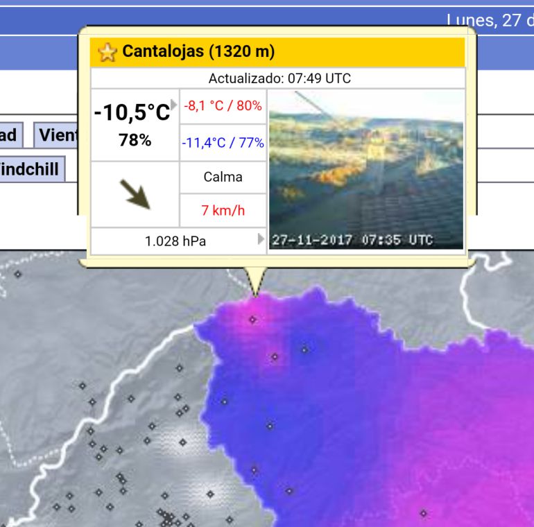 La madrugada más fria de la temporada en la provincia de Guadalajara con -11,4º en Cantalojas y -11º en Molina de Aragón: La madrugada más fría de la temporada. 11,4º bajo cero en Cantalojas