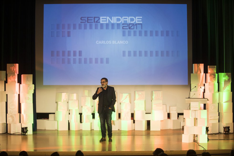 Carlos Blanco, monologuista que puso la nota divertida a la gala Carlos Blanco, monologuista que puso la nota divertida a la gala
