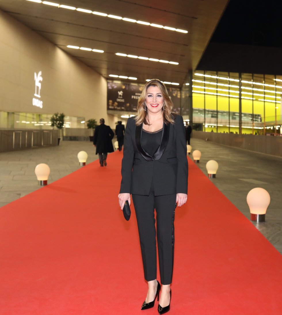 Susana Díaz, presidenta de la Junta de Andalucía a su llegada al Fibes, en Sevilla Susana Díaz, presidenta de la Junta de Andalucía a su llegada al Fibes, en Sevilla
