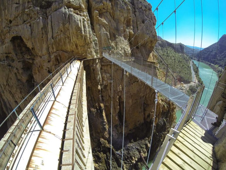 La pasarela del Caminito del Rey, en la provincia de Málaga
