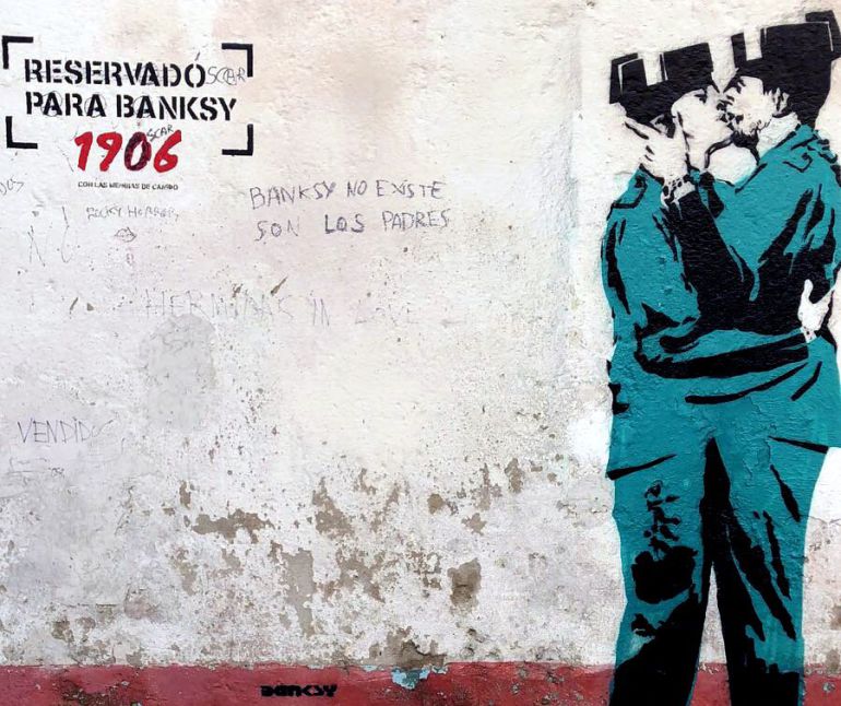 Tratan de verificar si el grafiti aparecido en Ferrol pertenece a Banksy | Radio Galicia | Cadena SER