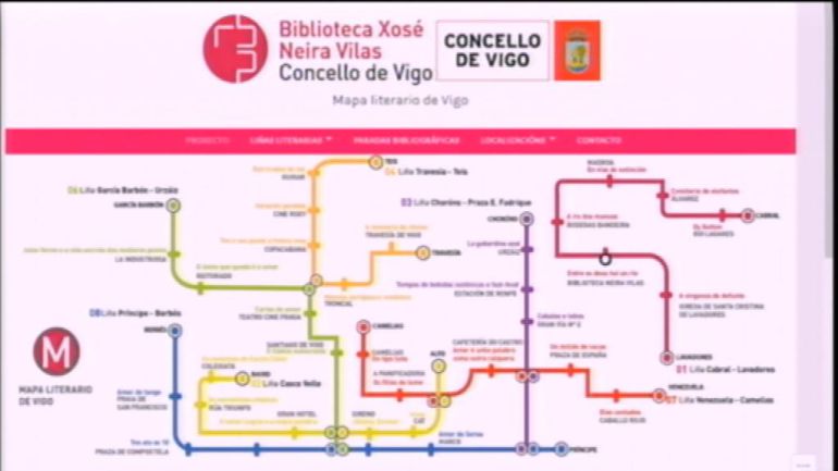 Mapa Literario de Vigo.