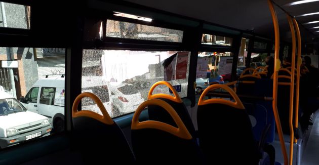 Disparo a un autobús interurbano de Alcobendas-Sanse en ...