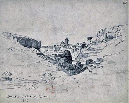 Dibujo de Cuenca de 1863.