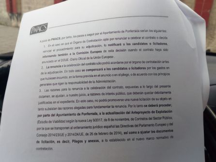 PWACS ve razones de interés público "justificables" para municipalizar las basuras en Ponferrada