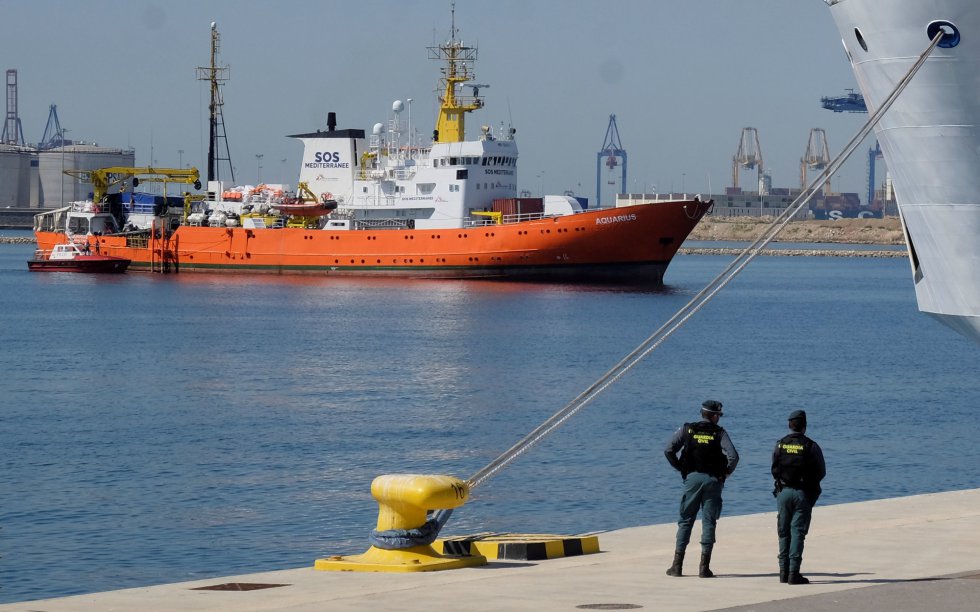 FOTOGALERÍA: Así han llegado a Valencia los 630 migrantes del Aquarius FOTOGALERÍA: Así han llegado a Valencia los 630 migrantes del Aquarius