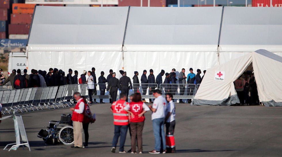 FOTOGALERÍA: Así han llegado a Valencia los 630 migrantes del Aquarius FOTOGALERÍA: Así han llegado a Valencia los 630 migrantes del Aquarius