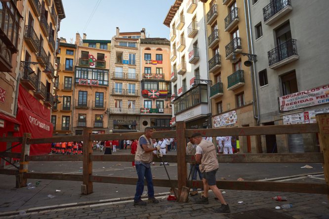 Último encierro de sanfermines en imágenes Último encierro de sanfermines en imágenes