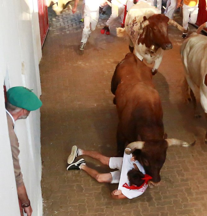 Último encierro de sanfermines en imágenes Último encierro de sanfermines en imágenes