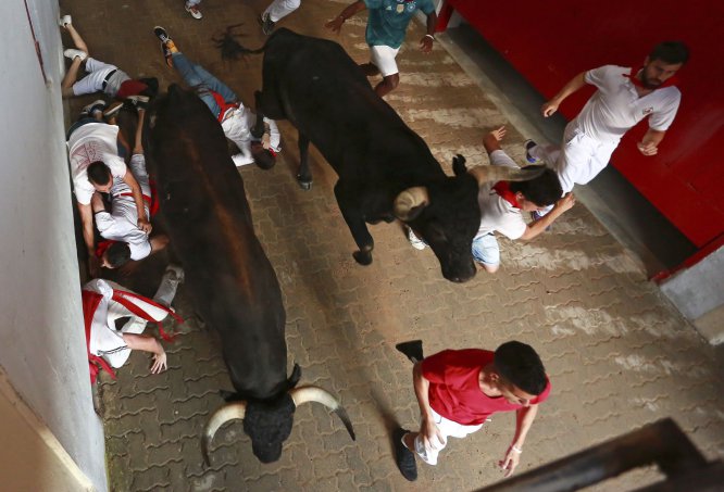 Último encierro de sanfermines en imágenes Último encierro de sanfermines en imágenes