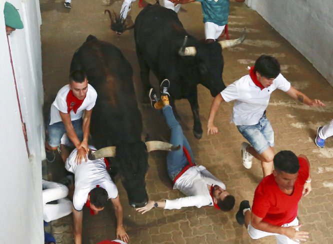 Último encierro de sanfermines en imágenes Último encierro de sanfermines en imágenes